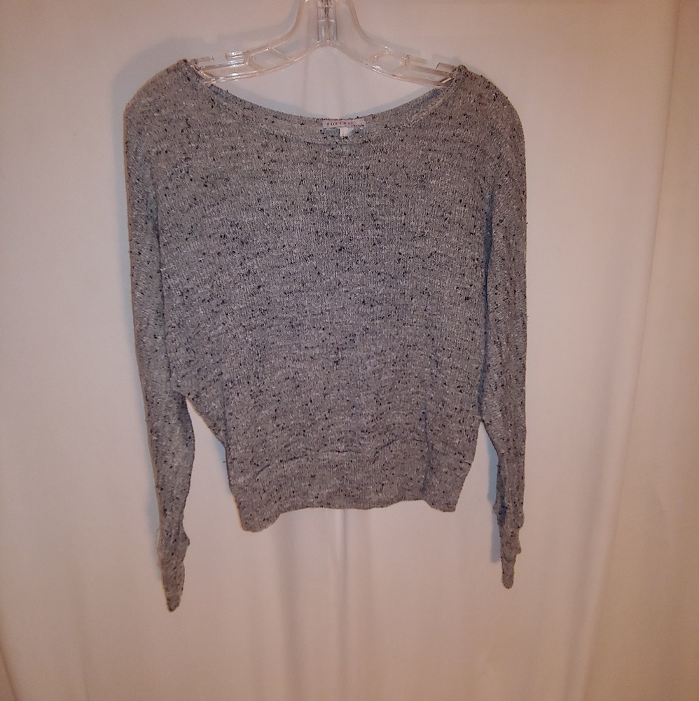 Poetry long sleeve gray with black spots